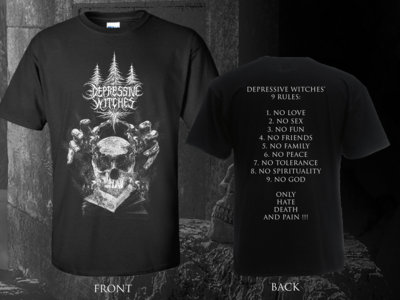 T-SHIRT - Depressive Witches' 9 rules main photo