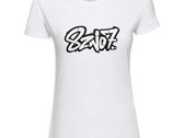 8ZWO7- Collab Ladies Slim T- Shirt (White) photo 