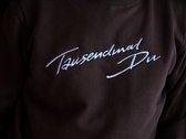 'Tausend Mal Du' Sweater w/ Blue Embroidery photo 