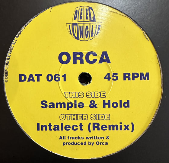 DAT061 Orca - Intalect Remix / Sample And Hold | Orca | Deep