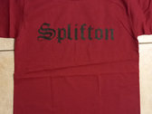 T-shirt Splifton Bordeaux - logo noir photo 