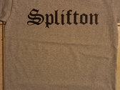T-shirt Splifton gris - Logo noir photo 