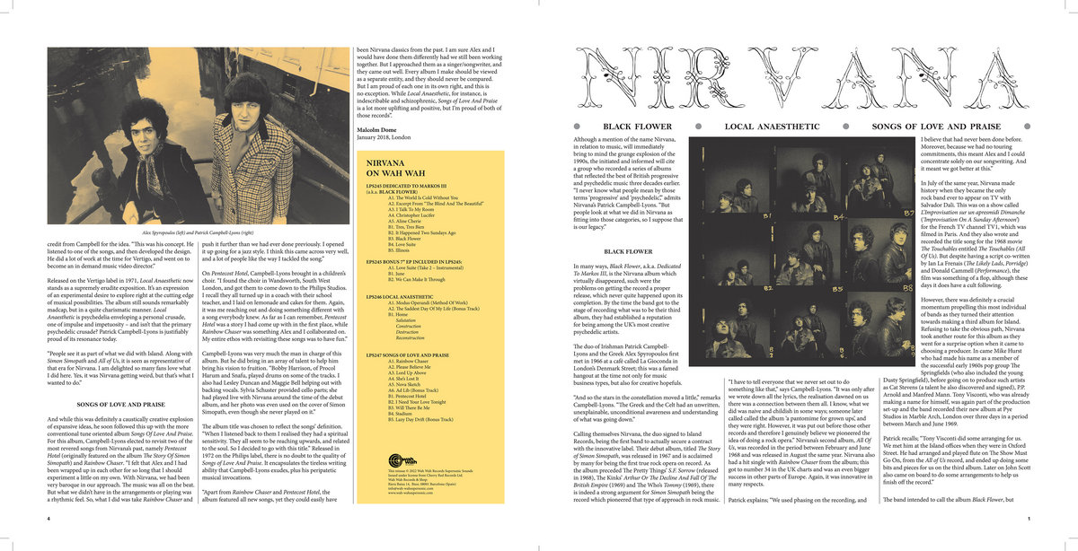 Local Anaesthetic Nirvana Wah Wah Records Supersonic Sounds