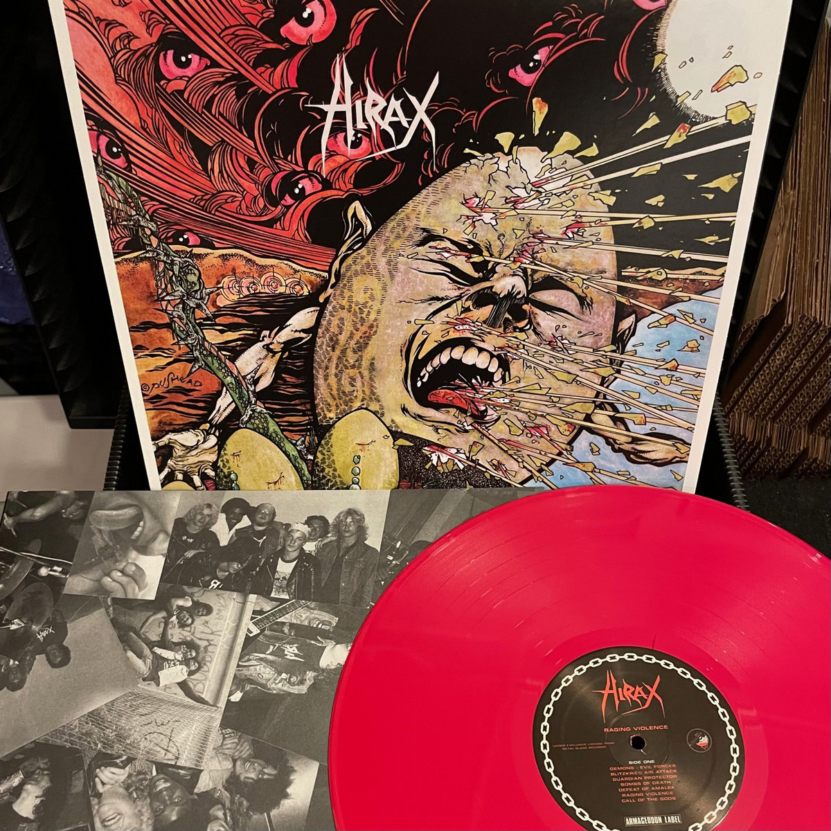 Raging Violence Hirax Armageddon Label