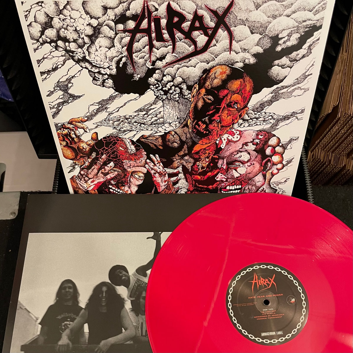 Hate, Fear And Power Hirax Armageddon Label