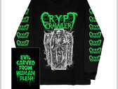 Crypt Crawler - Evil Carved From Human Flesh Long Sleeve