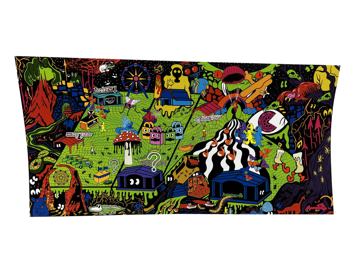 King Gizzard Live at Bonnaroo Poster Needlejuice Records