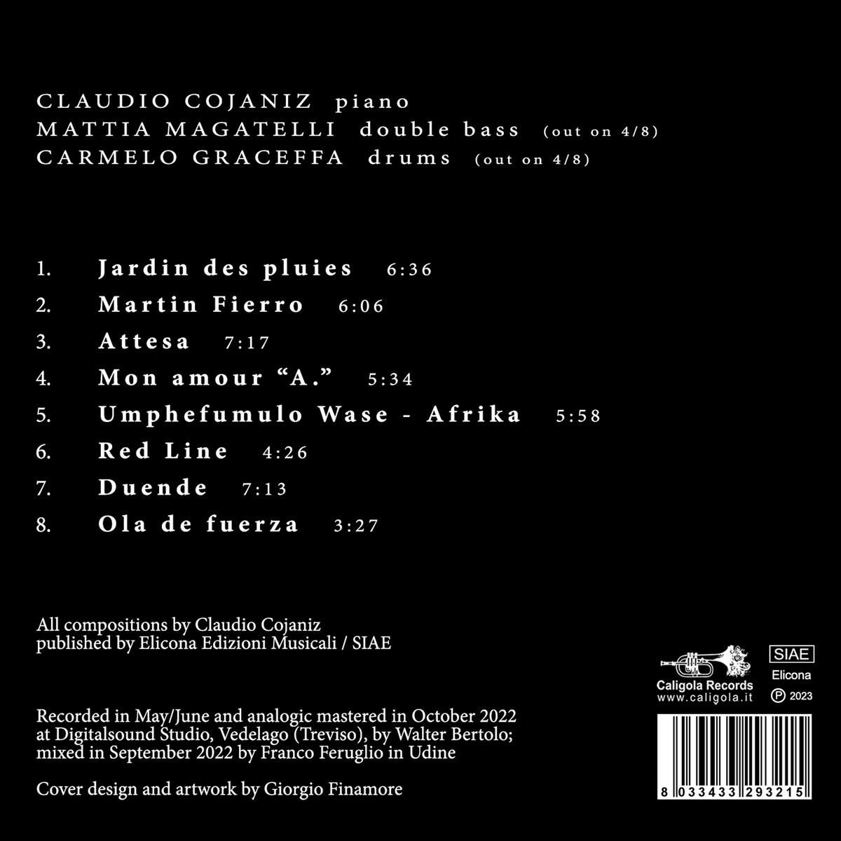 Black | CLAUDIO COJANIZ | Caligola Records