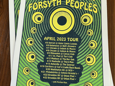 Chris Forsyth / Garcia Peoples April 2023 Tour Poster main photo