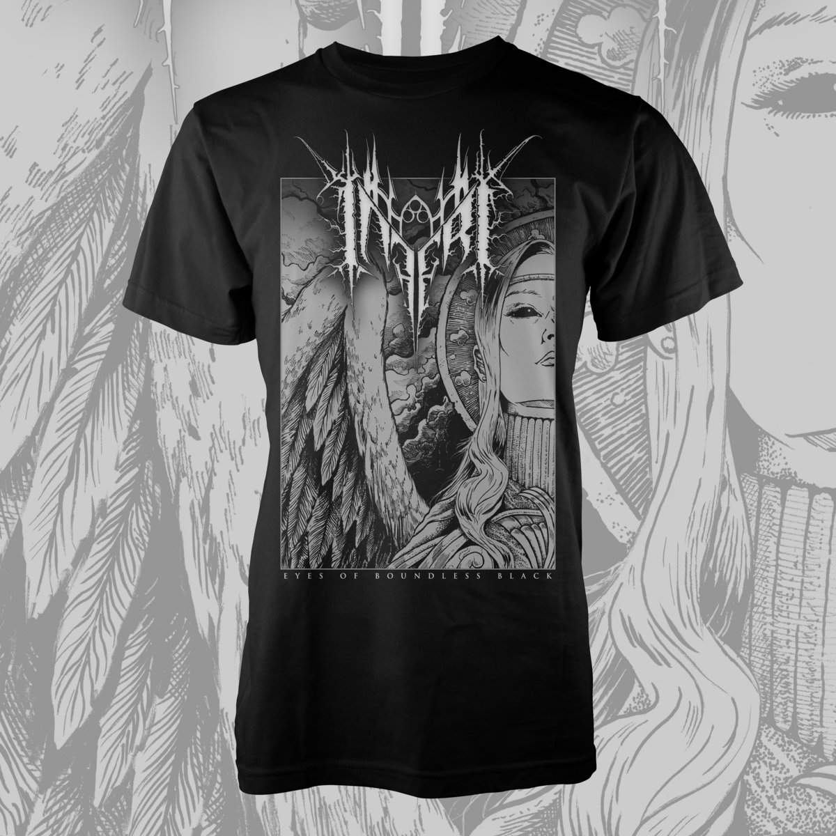 INFERI - Eyes of Boundless Black | Black T-shirt | Inferi