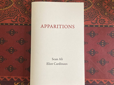 Eliot Cardinaux & Sean Ali: Apparitions (Chapbook) main photo