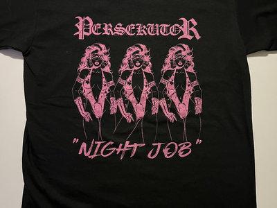 "Night Job" shirt (Pink on Black) Limited! main photo