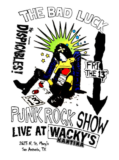The Bad Luck Punk Rock Show- Live At Wacky's Kantina | THE DISPICABLES