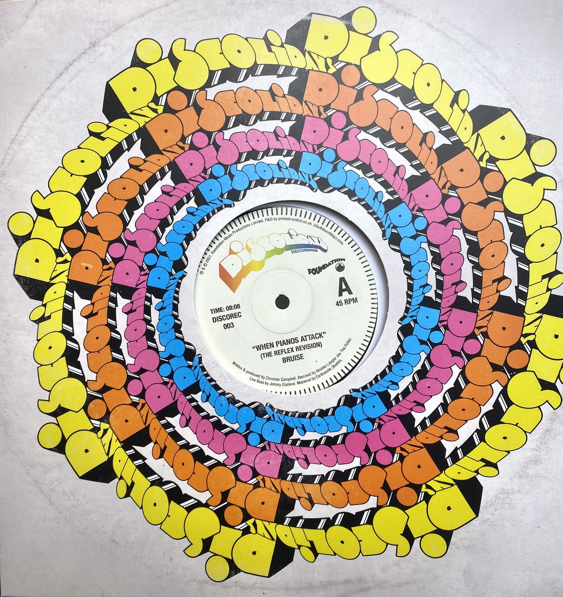 Bruise, Lou Hayter / When Pianos Attack b/w Time Out Of Mind (The Reflex Mixes) Bruise, Lou Hayter / When Pianos Attack b/w Time Out Of Mind (The Reflex Mixes)