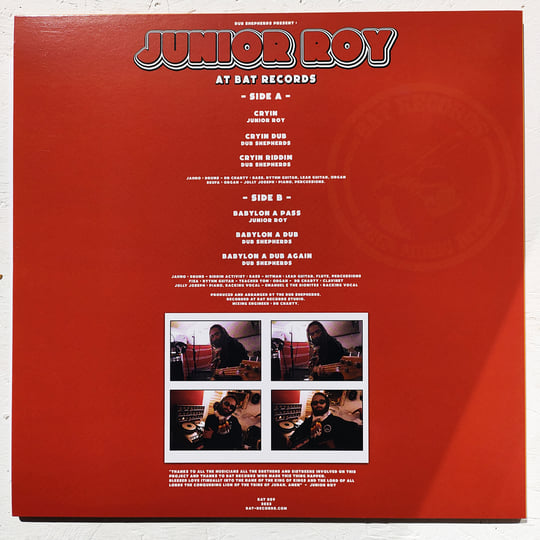 Junior Roy at BAT Records | Junior Roy, Dub Shepherds | Bat Records