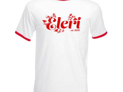Eleri Logo Ringer Tee - White/Red (30% OFF SALE) main photo