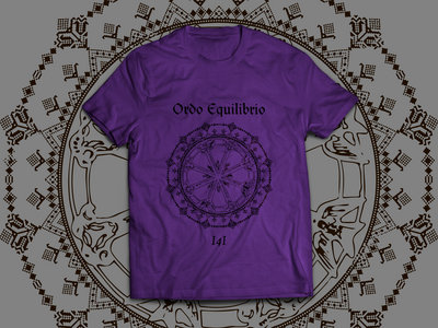 ❂PRE-ORDER❂ Ordo Equilibrio – I4I T-Shirt (Black on Violet) main photo