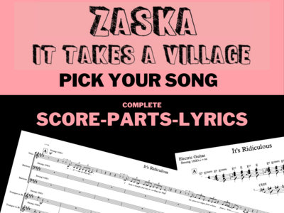 It Takes A Village - Scores-Parts-Lyrics - Pick Your Song main photo