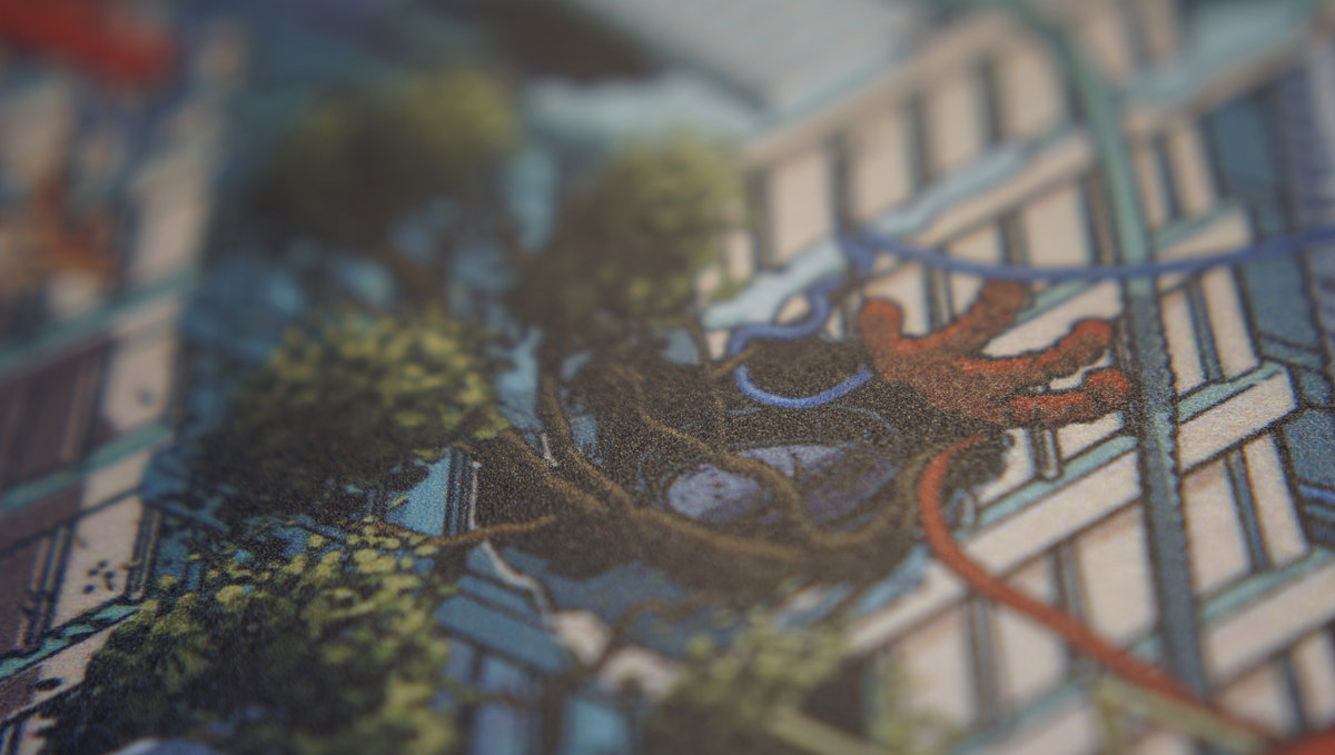 A0 concert poster: original art print by Reuben Sutherland