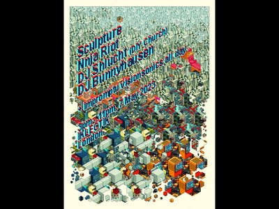 A0 concert poster: original art print by Reuben Sutherland/Sculpture main photo