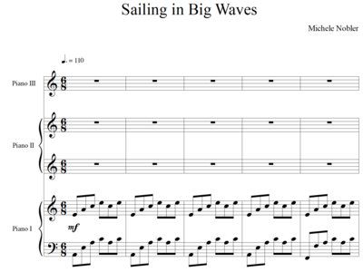 Sailing in Big Waves - Piano Sheet Music & Audio main photo