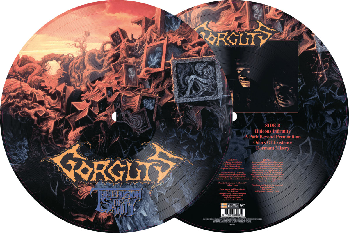 GORGUTS : ’The Erosion of Sanity' Limited Edition Picture disc