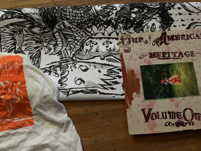 Berbucks Used Shirt, *WITH* Our American Heritage LP, & Jumbo Poster (uncolored) main photo