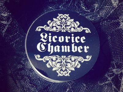 Elegance Unleashed: Licorice Chamber Logo Filigree Sticker main photo