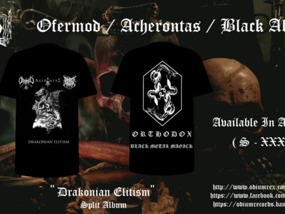 Ofermod / Acherontas / Black Altar - "Drakonian Elitism" - T-shirt main photo