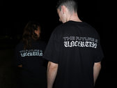 UNCERTAIN T-Shirt (black shirt / short sleeve) photo 