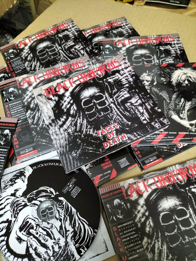 BLACK UNIFORMS - Faces Of Death CD 初回赤帯 未開封　/ discharge broken bones anticimex hellhammer slayer bathory celtic frost Black Uniforms: Faces of Death 12