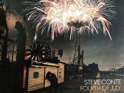 NEW WICKED COOL RECORDS SINGLE: "FOURTH OF JULY" (WRITTEN BY STEVE CONTE & ANDY PARTRIDGE OF XTC). LIMITED EDTION CLOUDY BLUE 7" VINYL - SIGNED! main photo