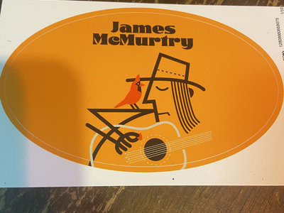 "Bird and Guitar" James McMurtry Sticker main photo