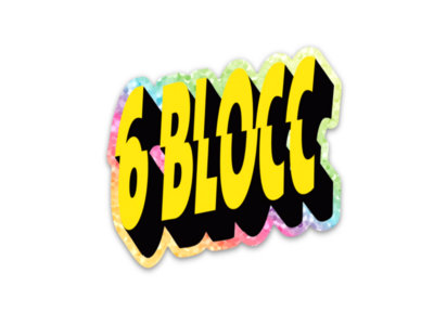 6Blocc Glitter Sticker • FREE SHIPPING USA main photo