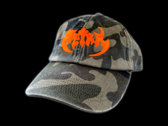 Zetra Embroidered Cap (Camo Cap with Orange Logo) photo 