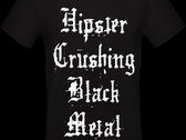 "Hipster Crushing Black Metal" T-Shirt photo 