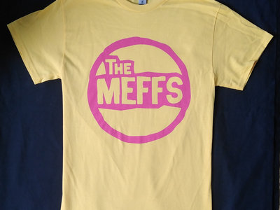 The Meffs Classic Logo T-Shirt in Yellow. main photo