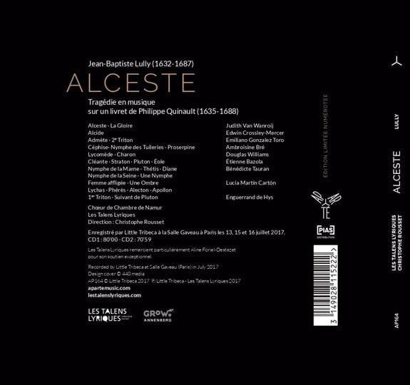 Lully : Alceste | Christophe Rousset, Les Talens Lyriques