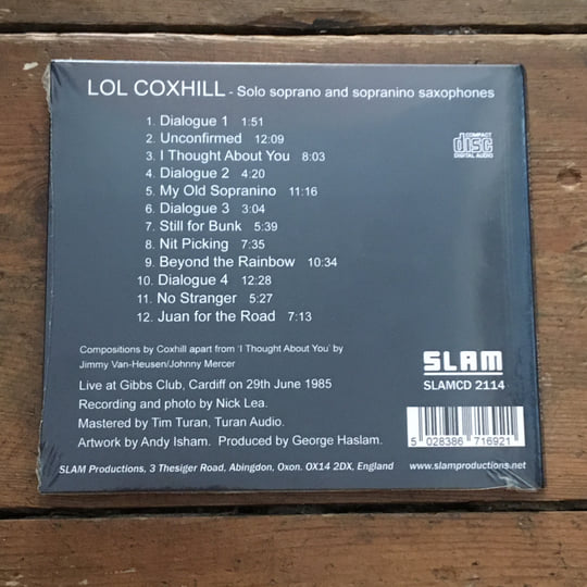 Coxhill '85 | Lol Coxhill | SLAM Productions