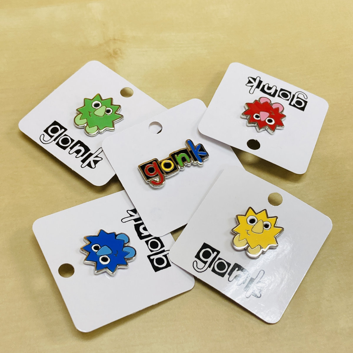 gonk enamel pins