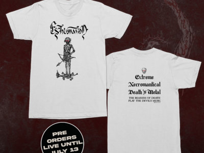 Pre Order Exhumation "Extreme Necromantical Death's Metal by Oik Wasfuk" T-Shirt main photo