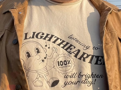 "listening to lighthearted will brighten your day" shirts! main photo