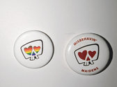 Pride skull button + logo button 2-pack photo 