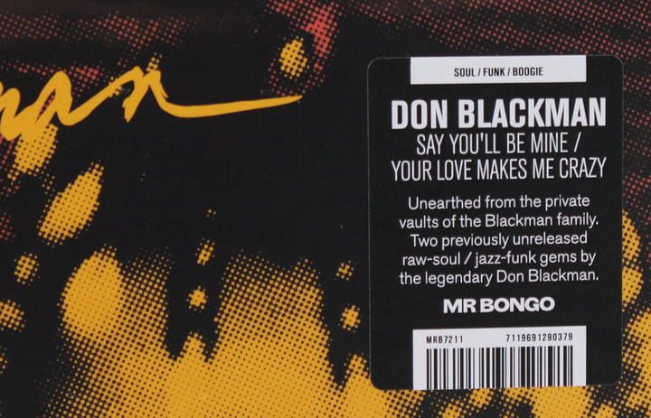 Say You'll Be Mine / Your Love Makes Me Crazy | Don Blackman | MR