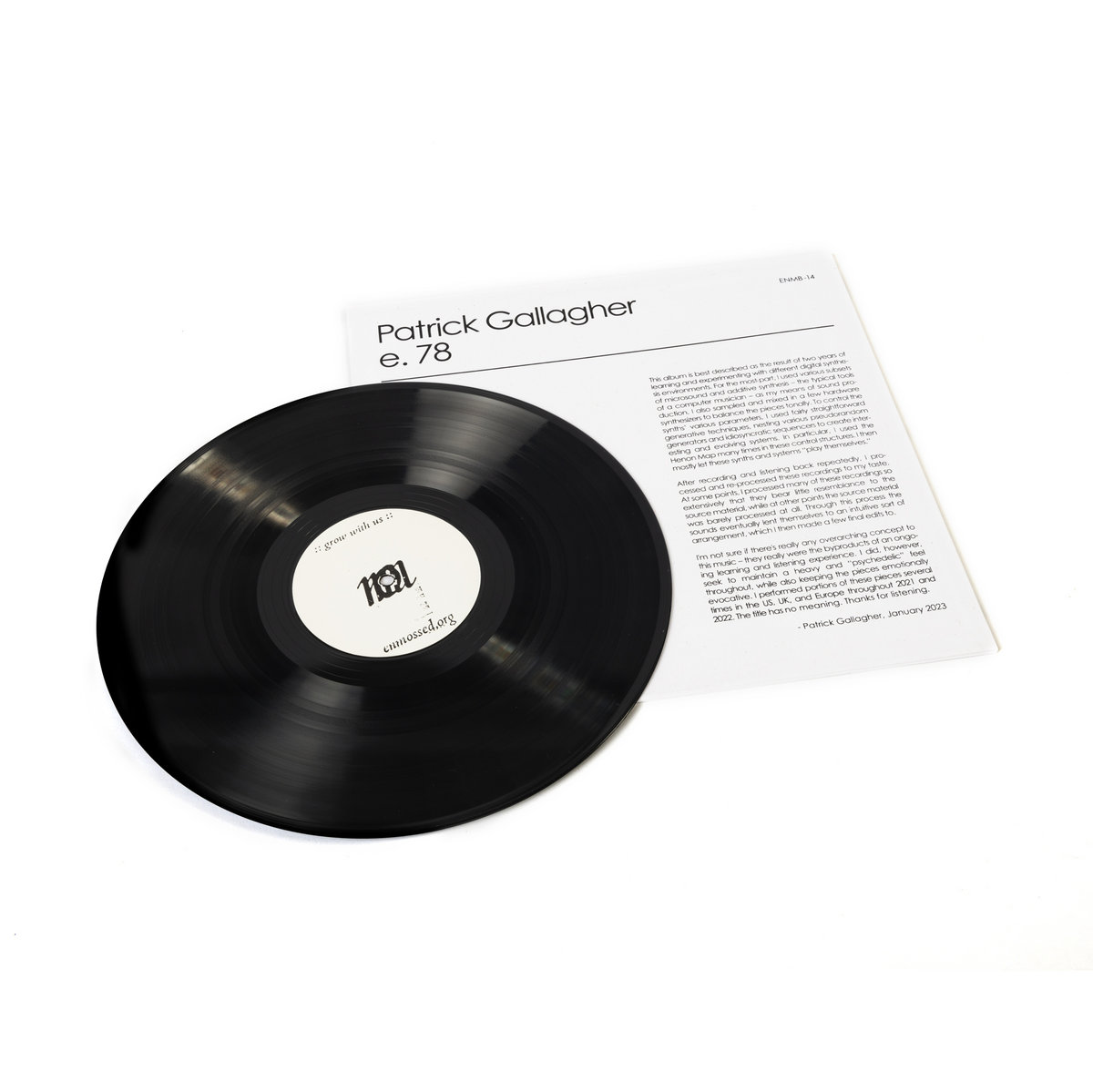 e.78 | Patrick Gallagher | enmossed