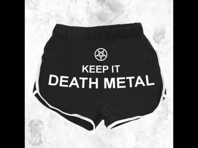 Keep It Death Metal Booty Shorts main photo