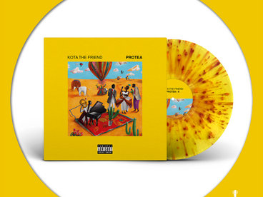 Limited Edition of 500 copies yellow / red splattered 12" vinyl. main photo