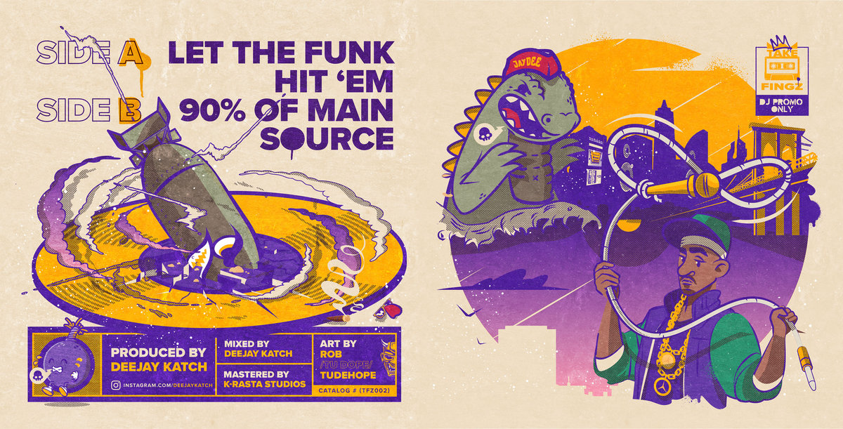 DJ Katch / Let the Funk Hit`em b/w 90% of Main Source DJ Katch / Let the Funk Hit`em b/w 90% of Main Source
