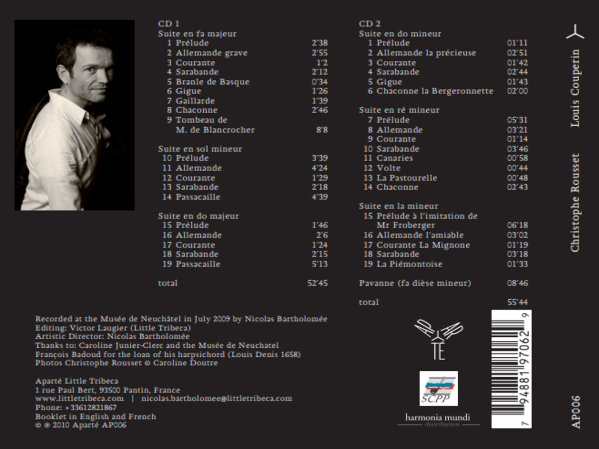 Louis Couperin (Christophe Rousset, clavecin) | Christophe Rousset ...
