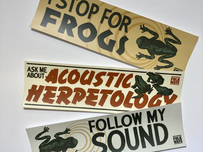 Sounds of North American Frogs Bumper Sticker Set main photo